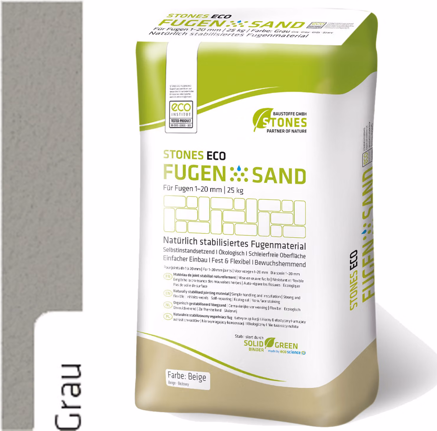 STONES ECO JOINT SAND 1-20 mm grigio 25 kg 25kg