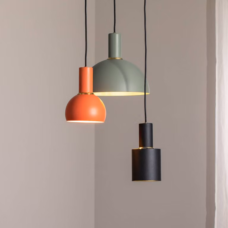 Lampada a sospensione Selma Argon, dimmerabile, Multicolore, Soggiorno / Sala da pranzo, Metallo, Moderno, Lampada a sospensione