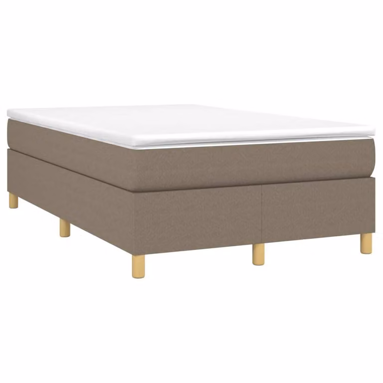 Maison Exclusive - Letto boxspring con materasso Taupe 120x190 cm Tessuto