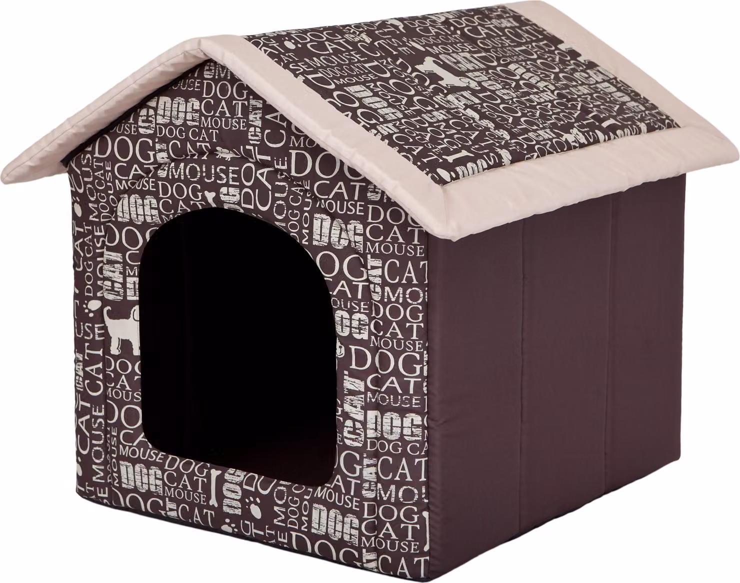 Cuccia per cani, cuccia per cani, letto per cani, casa per gatti, grotta per cani, misura XXXL - 76x72 cm, stampa testo