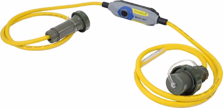 Cavo di sicurezza personale Dönges versione THW, PRCD-S+, 4,5 m (sicurezza personale)