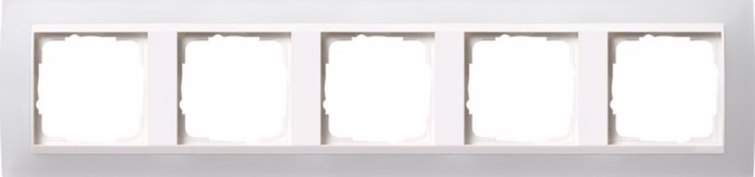 Gira 0215334 Cornice di copertura a 5 ingressi Event bianco opaco bianco puro/lucido