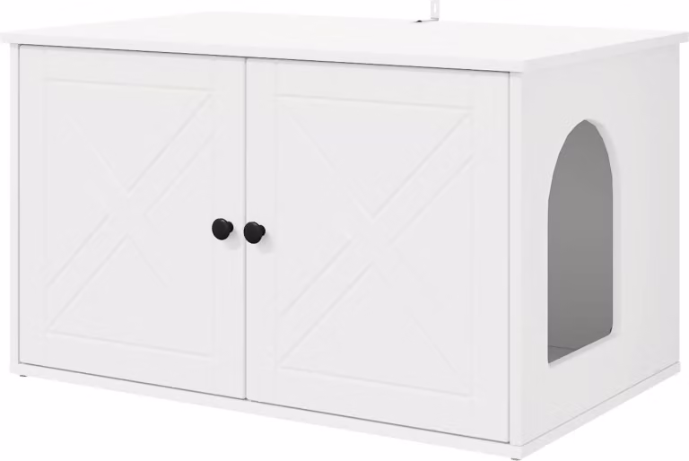 Casa per Gatti Bianco 85 x 55 x 50,5 cm Legno multistrato