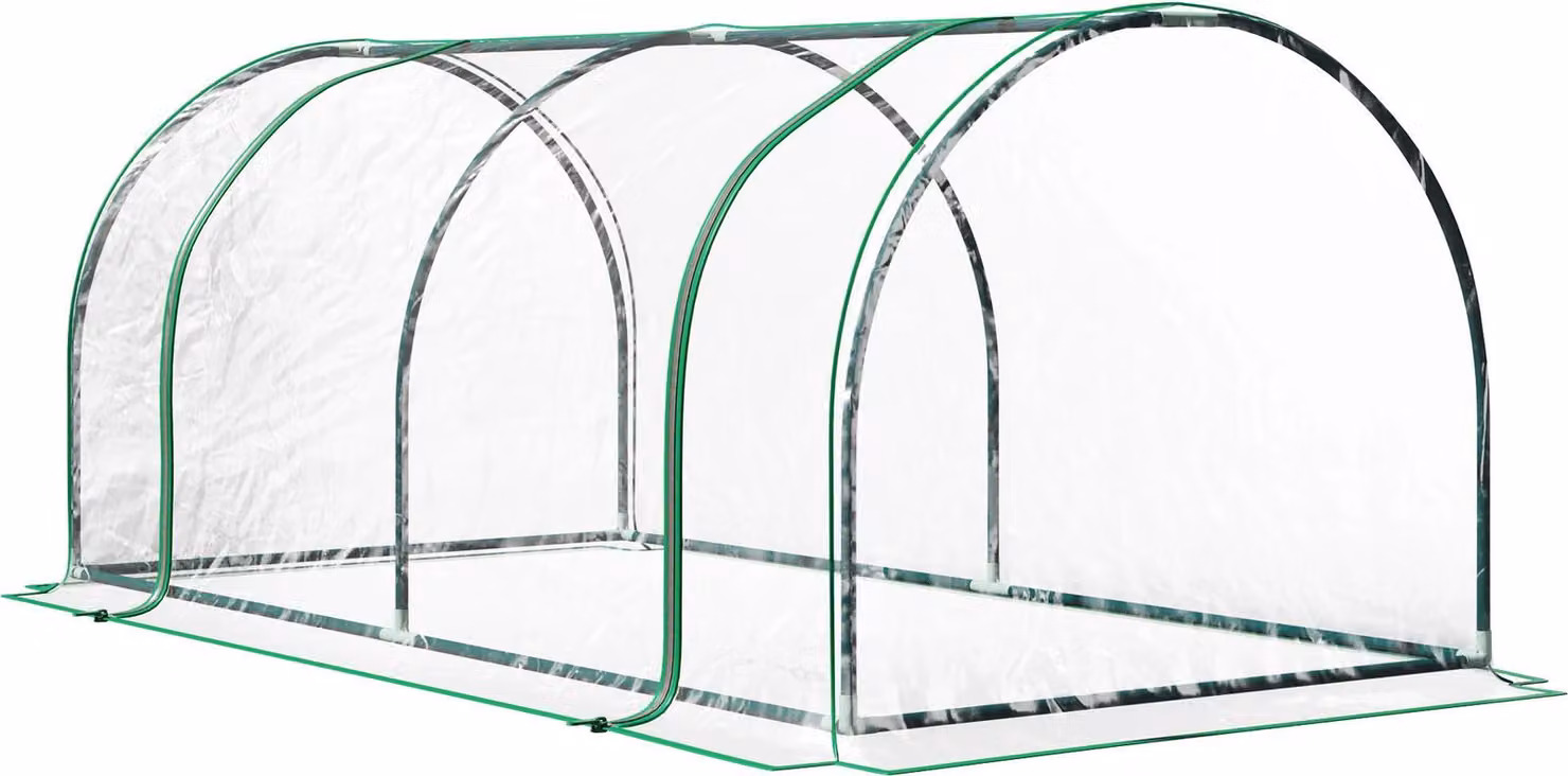 Serra, Robusta struttura in acciaio, Versatile applicazione in giardino, BIANCO