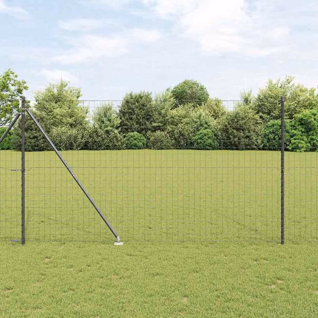 Recinzione in rete saldata con punte 10 x 1,5 m (L x H)