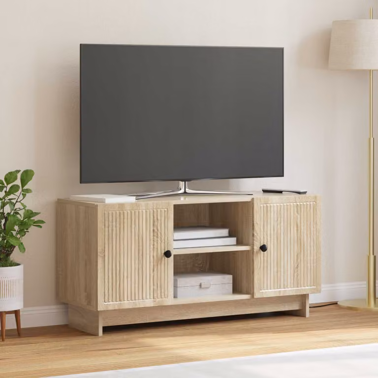 Mobile TV vidaXL in stile vintage, colore marrone, L/P/H: 102 x 34,5 x 50 cm