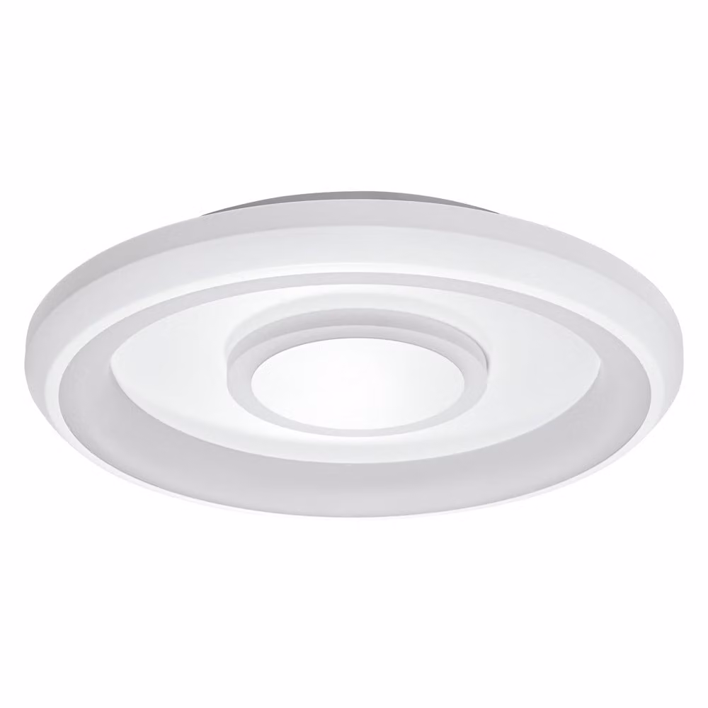 LEDVANCE ORBIS STEA SMART+ WiFi apparecchio, Ø 48 cm, plafoniera LED rotonda dimmerabile per interni, 32W, temperatura colore 2700 - 6500K, 2150 lumen, 2 moduli LED RGB, apparecchio di design rotondo, bianco