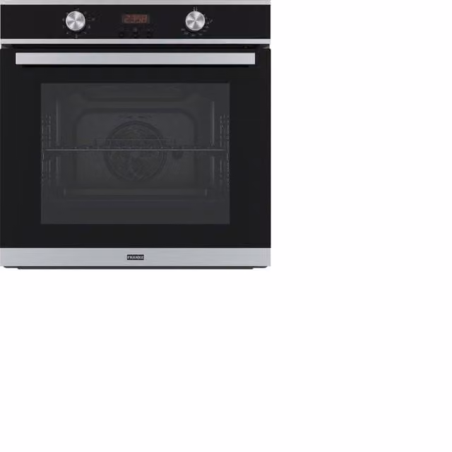 Forno elettrico da incasso multifunzione Franke in acciaio inox e vetro, colore nero e argento, con funzione steam assist e pulizia idrolitica, L: 59,5 cm, H: 59,5 cm, P: 57 cm