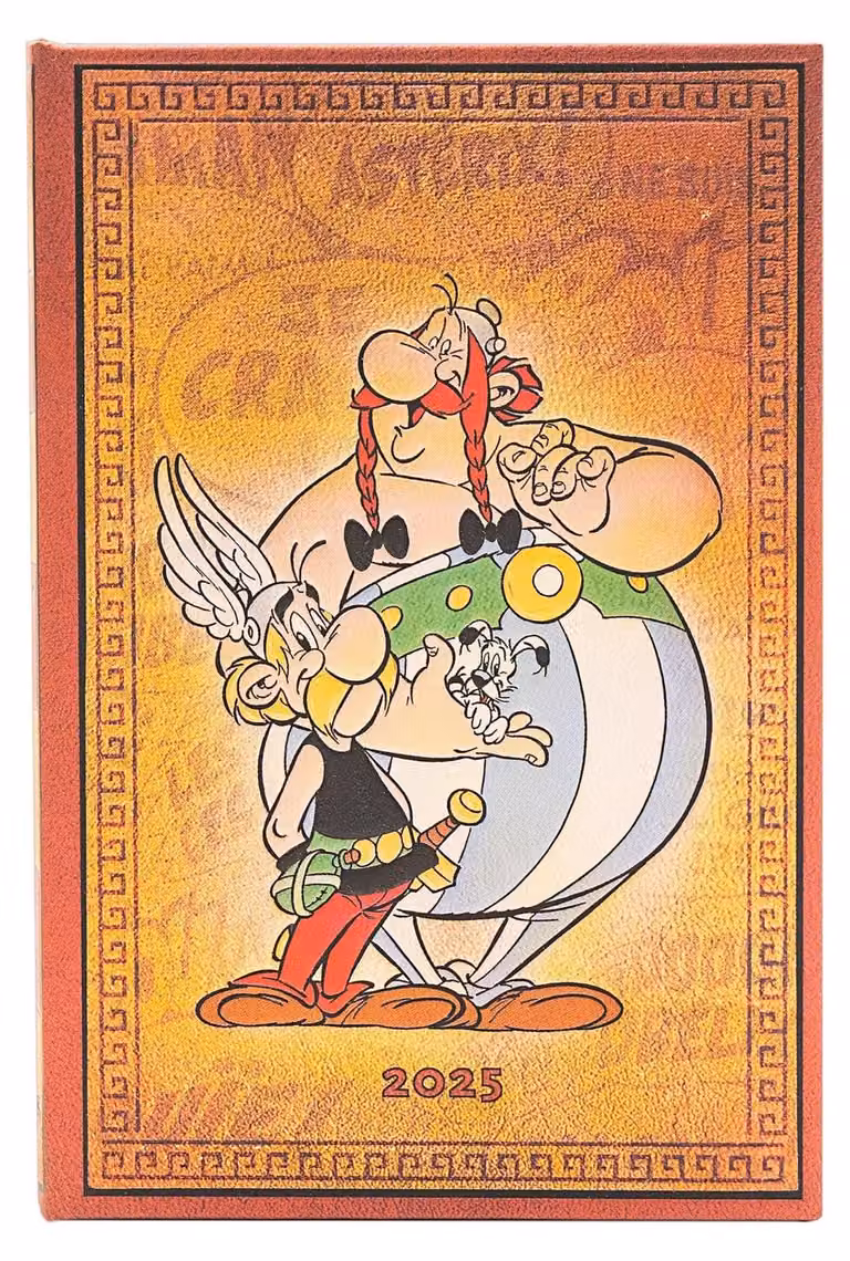 calendario 12 mesi 2025 Asterix & Obelix, Mini, Orizzontale