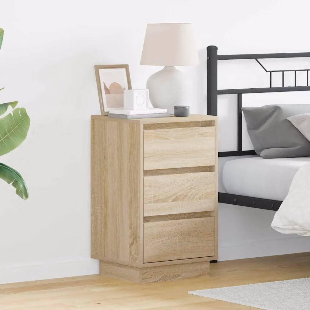 Armadio da Notte vidaXL in Rovere Sonoma, Moderno, L/P/H: 39 x 34,5 x 65 cm