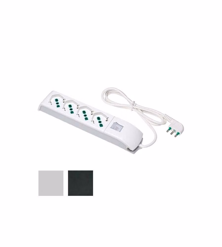 Multipresa 4X2Pt Sk Int Bianco     Fido 410100 Fme