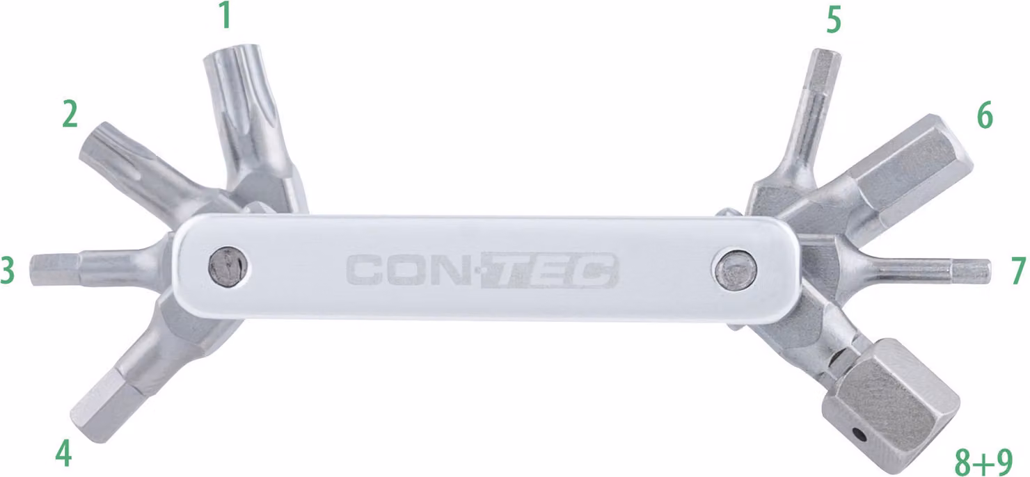 Contec Multitool Tfr-Buster 9 funzioni argento