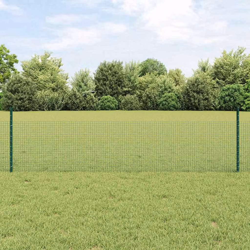 Maison Exclusive - Recinzione con paletto Verde 0,5 x 100 m Acciaio e PVC