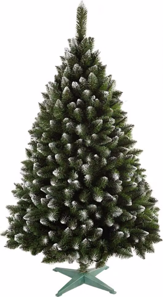 Nohel Garden NG91440 albero di Natale artificiale con estremità bianche + supporto 120 cm