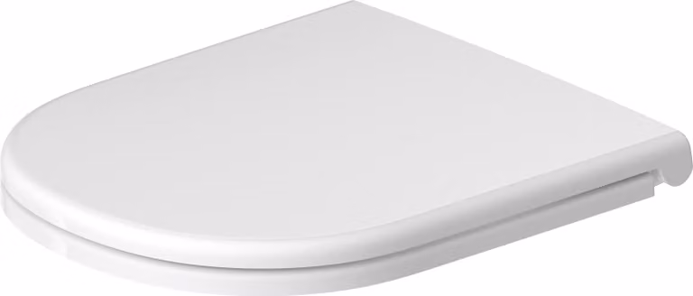 Siège de WC Duravit D-Code, avec abaissement automatique, fixation par vis, 374x433mm, blanc brillant, charnières en acier inoxydable, 0021, 0028290000, 0028290000