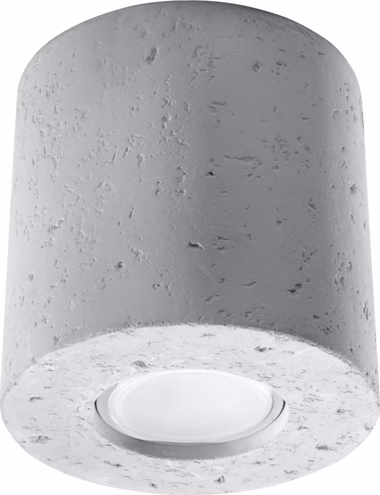 Lampada da soffitto Amero 1 GU10 Grigio cemento di Lumilo