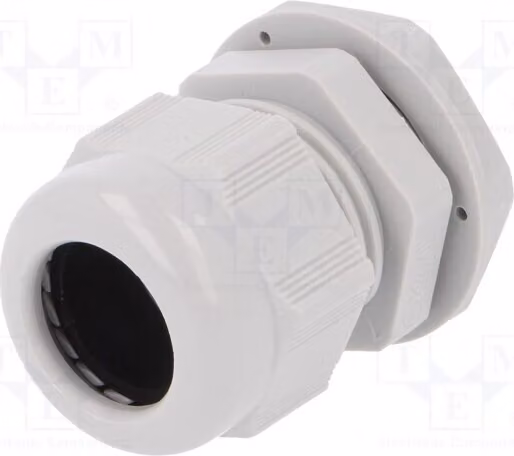 1 x Raccordo per cavo, grigio chiaro, modello 2411.631 n, filettatura: M25, grado di protezione: IP68, sezione del cavo: 1,5