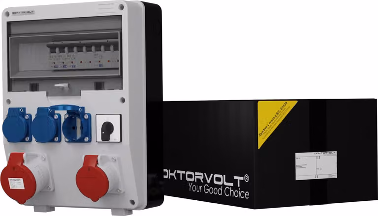 Distributore di potenza TD-S 32A 16A 3x230V interruttore a camme 0-1 Doktorvolt® 0281
