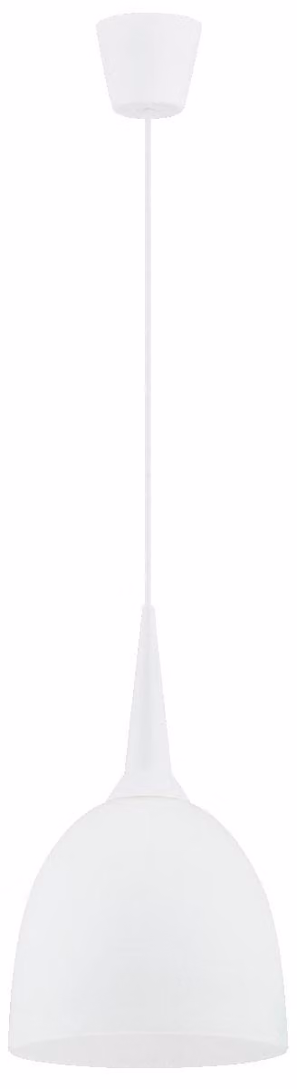 Lampada a sospensione UNI bianca 1xE27x15W in plastica, dimensioni: 90x23x23 cm, IP20, Alfa