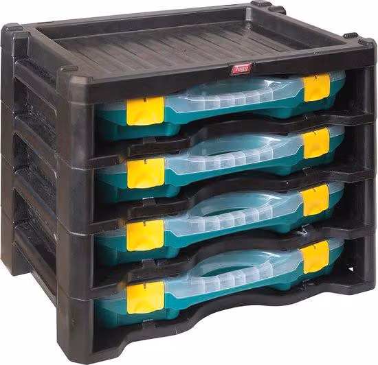 Cassetta portautensili - Spazio di stoccaggio per piccoli utensili e accessori - 447x314x360 mm