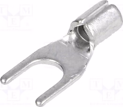 10 connettori a morsetto: connettore a forcella M4, per cavi isolati BM 01220, sezione 1,5÷2,5 mm²
