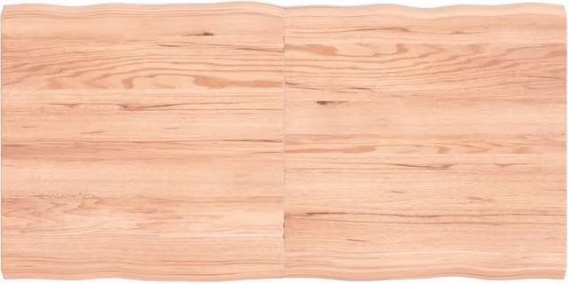 Piano Tavolo Marrone Chiaro 120x60x(2-4) cm Rovere Non Trattato 363960