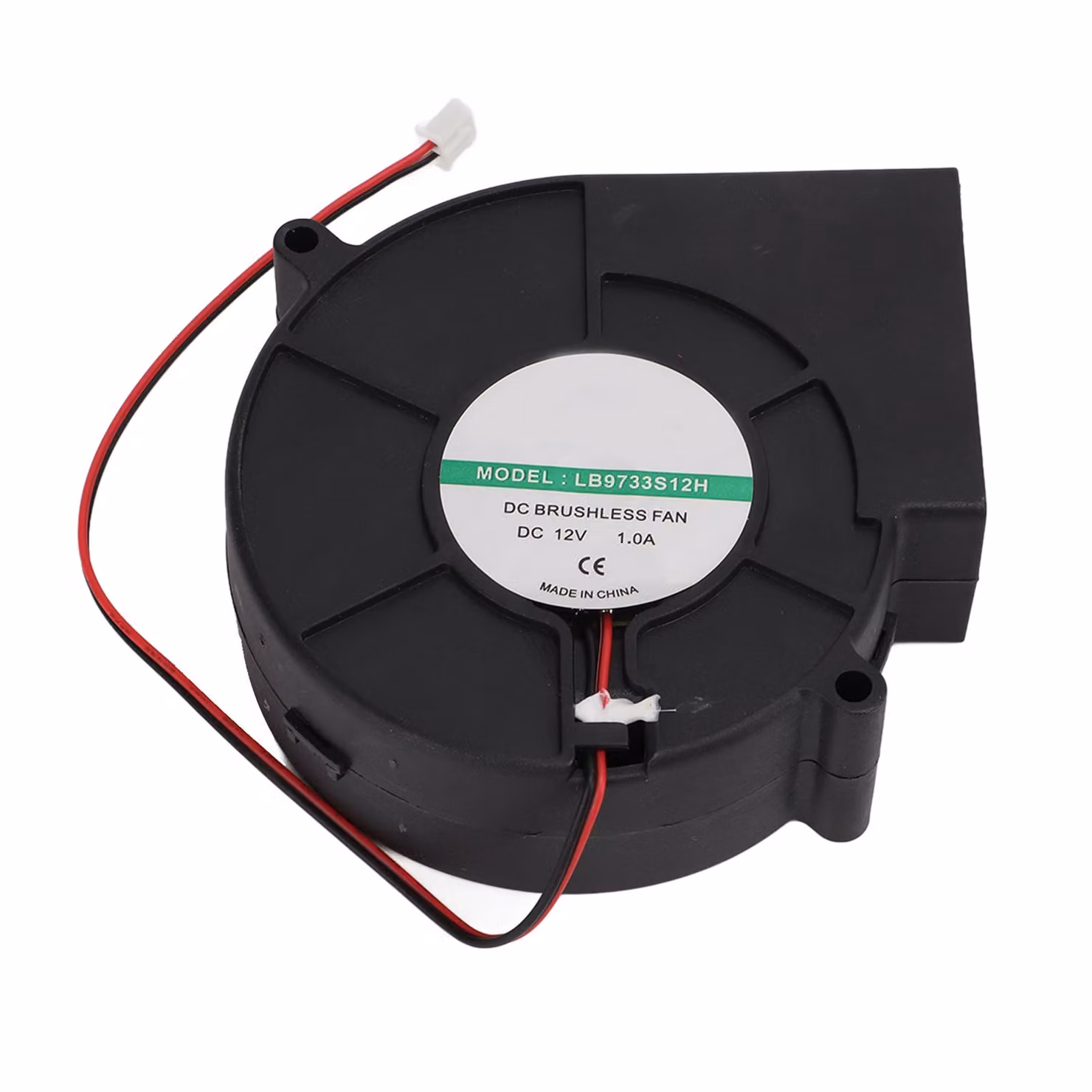 Ventilatore centrifugo a bassa rumorosità con alta velocità e resistenza alle alte temperature, 12 V DC, 1 A