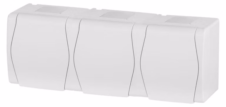 CB Elektro Presa 3x per ambienti umidi IP44 bianca HERMES