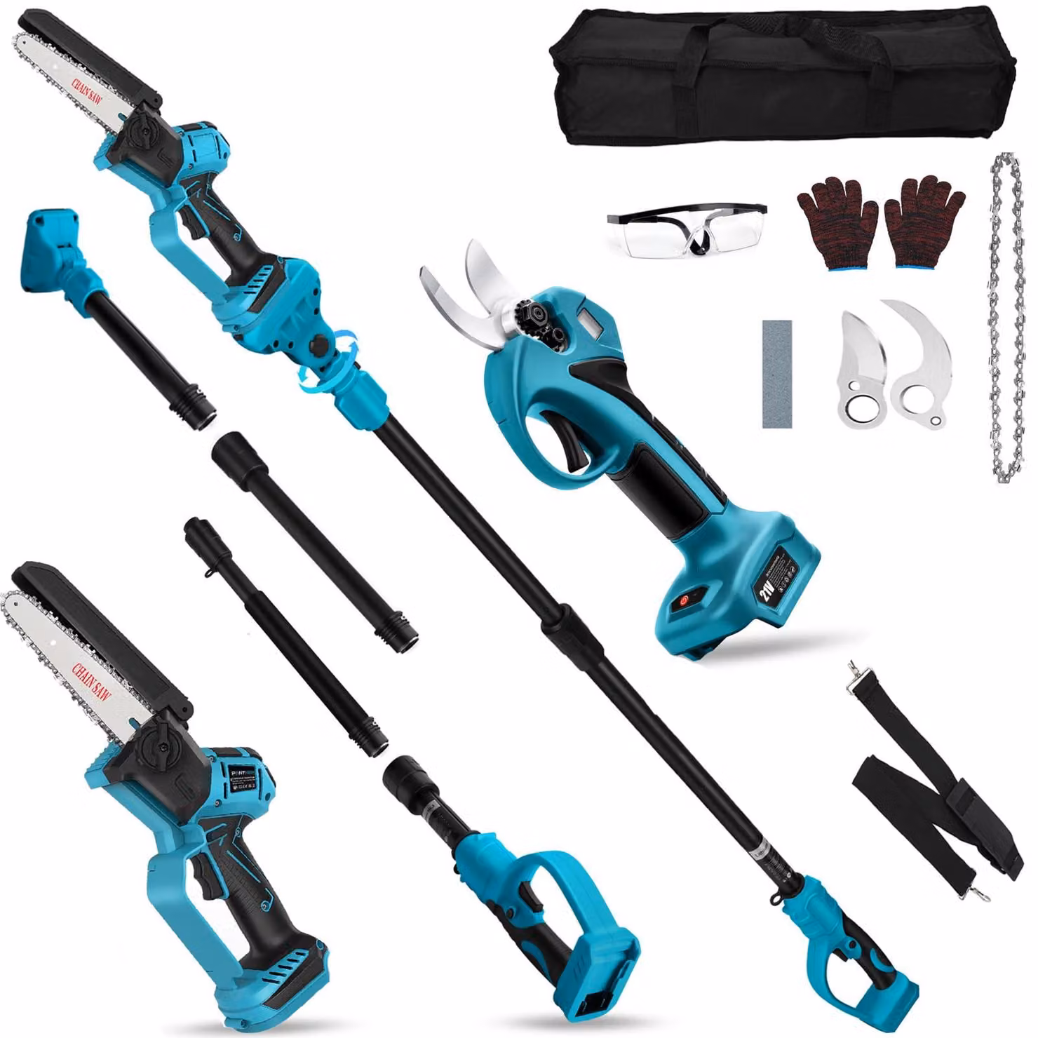 Potatore a batteria multifunzione 4-in-1, 6 pollici, per batterie da 18V