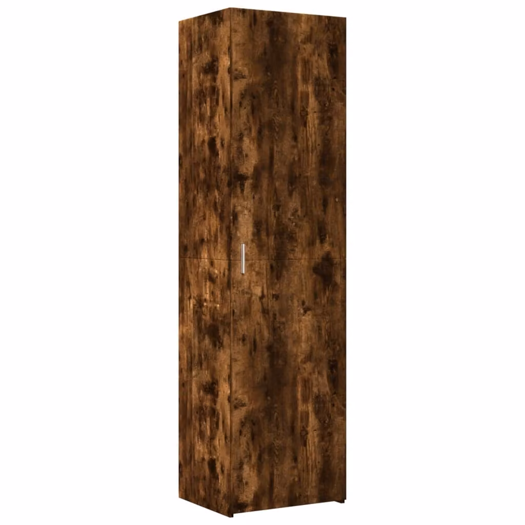 Credenza Rovere Fumo 50x42,5x185 cm in Legno Ingegnerizzato