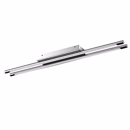 Lampada LED da Specchio Doppia 36W Colore Cromato con Vetro Opaco 4000K IP20