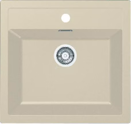 Franke Sirius - Lavello in tectonite SID 610, 560x530 mm, beige 143.0670.894