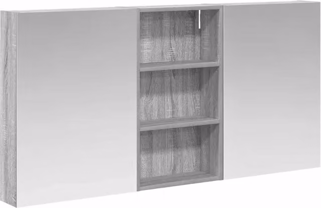 Set di Armadi da Bagno | Armadio da bagno con lo scaffale 3 pz 140 x 14,5 x 70 cm