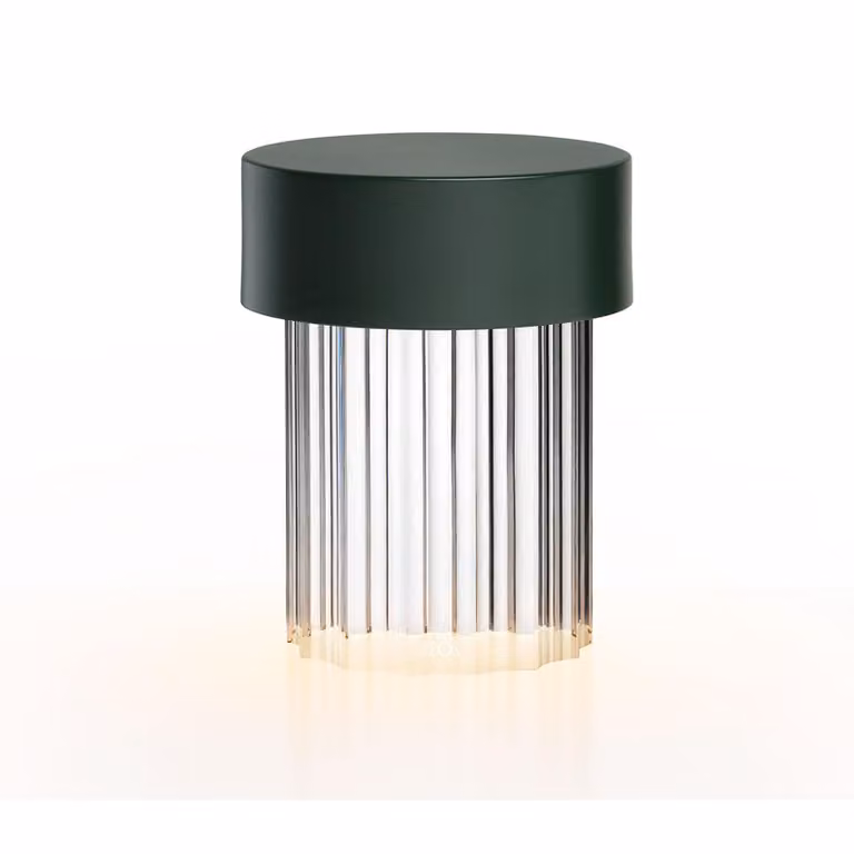 Flos - Last Order Fluted - Lampada da tavolo - Verde Opaco