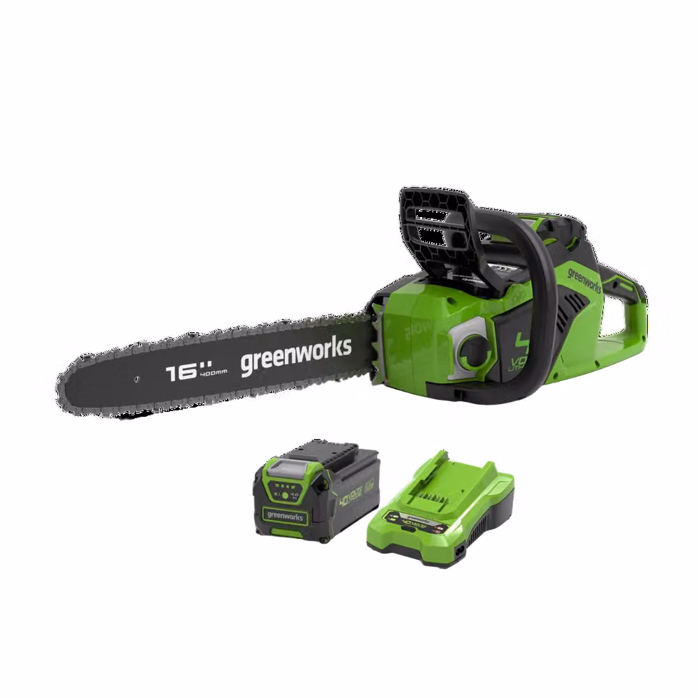 Greenworks 40V Motosega 40cm 1,8 kW - Batteria 4Ah