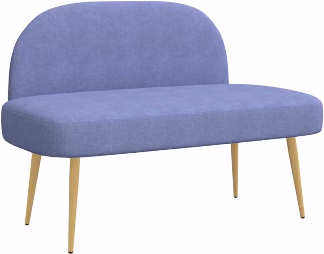 Panchina imbottita con schienale Blu Jeans DESIGN IN L: 110 cm, P: 60 cm, H: 76 cm CFW4308594 – 1