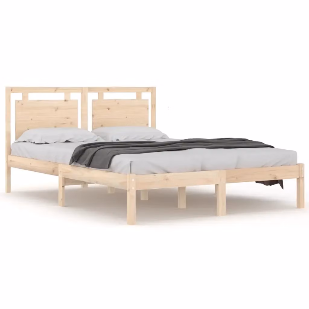 Giroletto Small Double in Legno Massello di Pino vidaXL, non trattato, L/P/H: 120 x 195,5 x 31 cm – 2