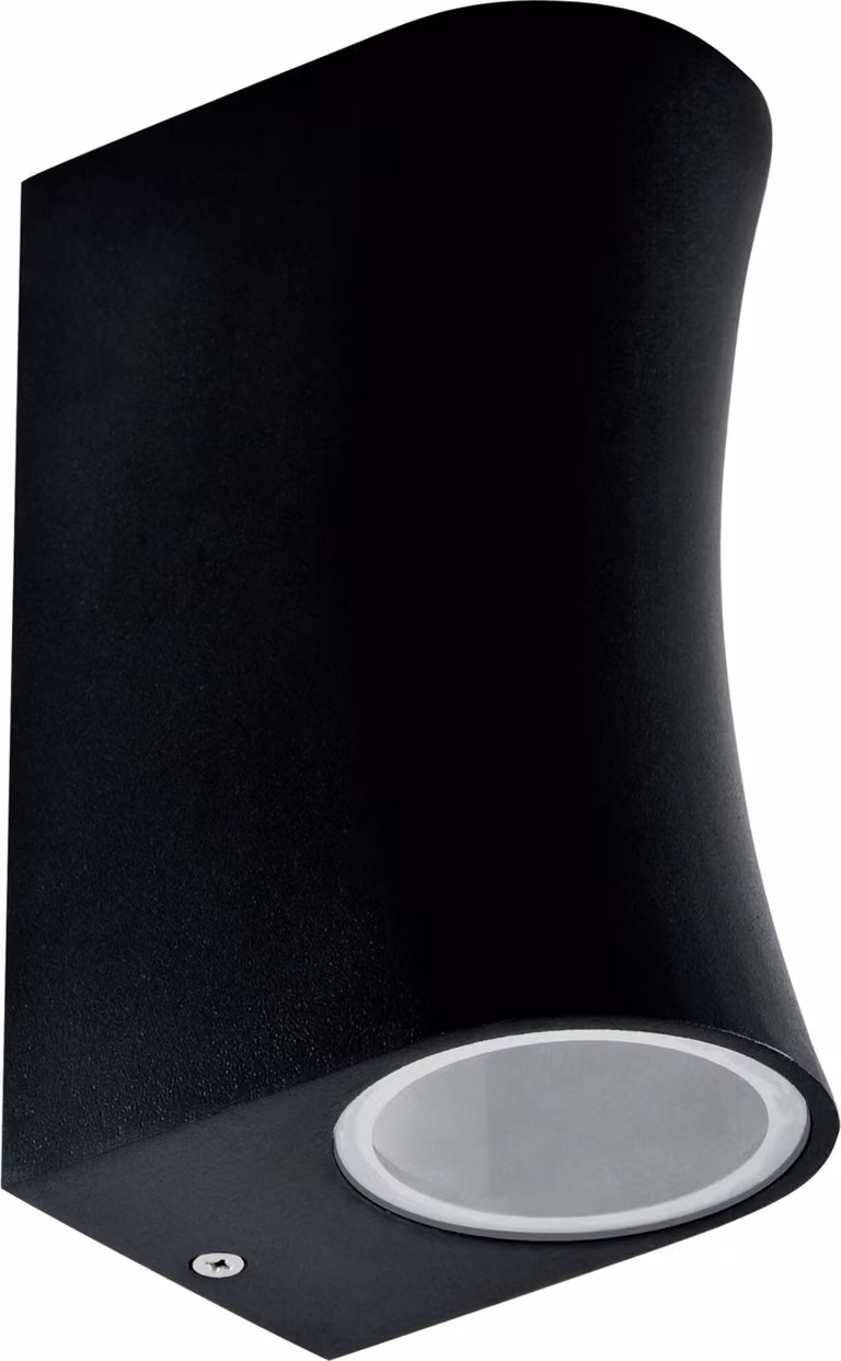 Lampada da parete per esterni 2xGU10 nero up/down BOSTON 303363 Polux