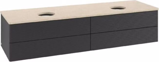 Mobile V&B con struttura frontale Antao 160x50cm, WBP colore botti., bla m Lac