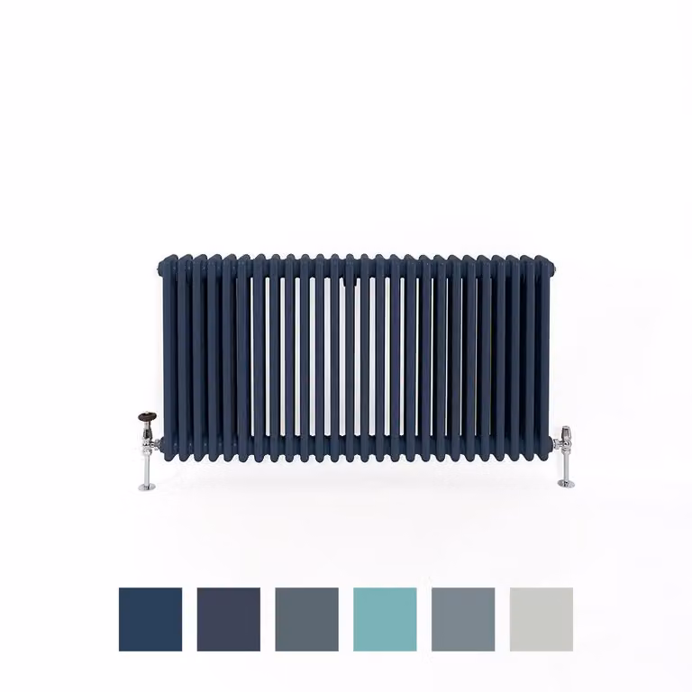 Radiatore Orizzontale a Colonne (3 Colonne) 600mm x 425mm - Blu (Deep Sea Blue) - Regent