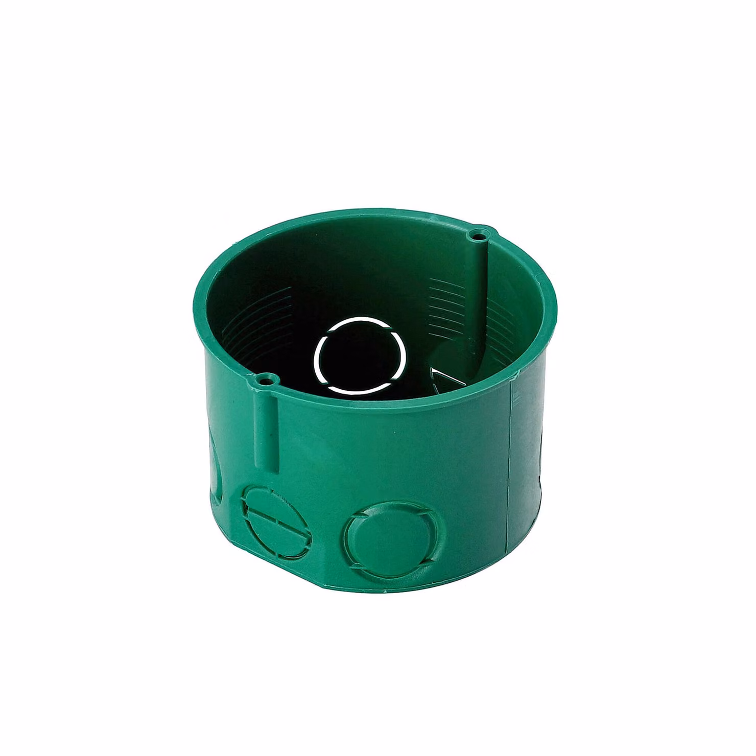 100x scatola terminale da incasso Ø60 piatta senza viti verde EDO777896 EDO Technic