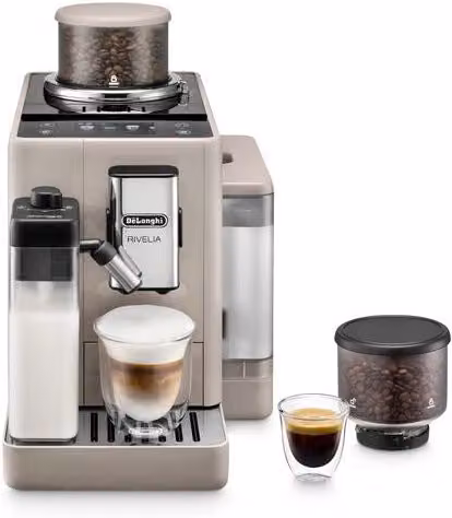 Macchina Automatica per Caffè De'Longhi Rivelia con Display Touch e Serbatoio Rimovibile, Beige – 2