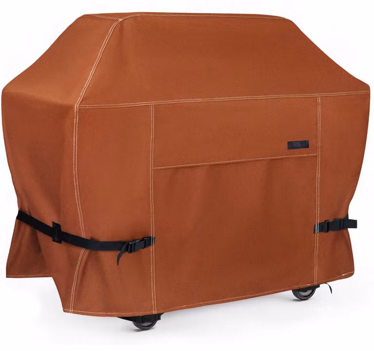 Copertura per barbecue, 152,5 cm, impermeabile, marrone, per uso esterno