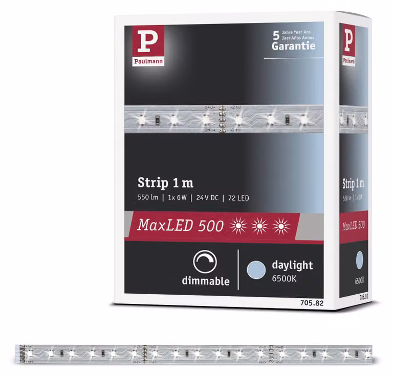 Paulmann MaxLED 500: Striscia LED, luce bianca diurna, confezione singola