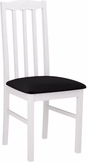 Sedia da pranzo imbottita EDON 12 - bianco / nero