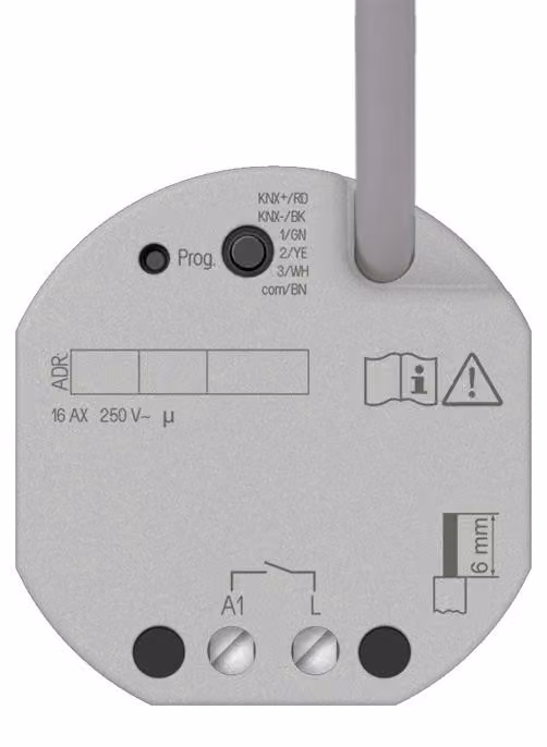Attuatore di commutazione Jung KNX a 1 piega da incasso Secure 23001 1S U