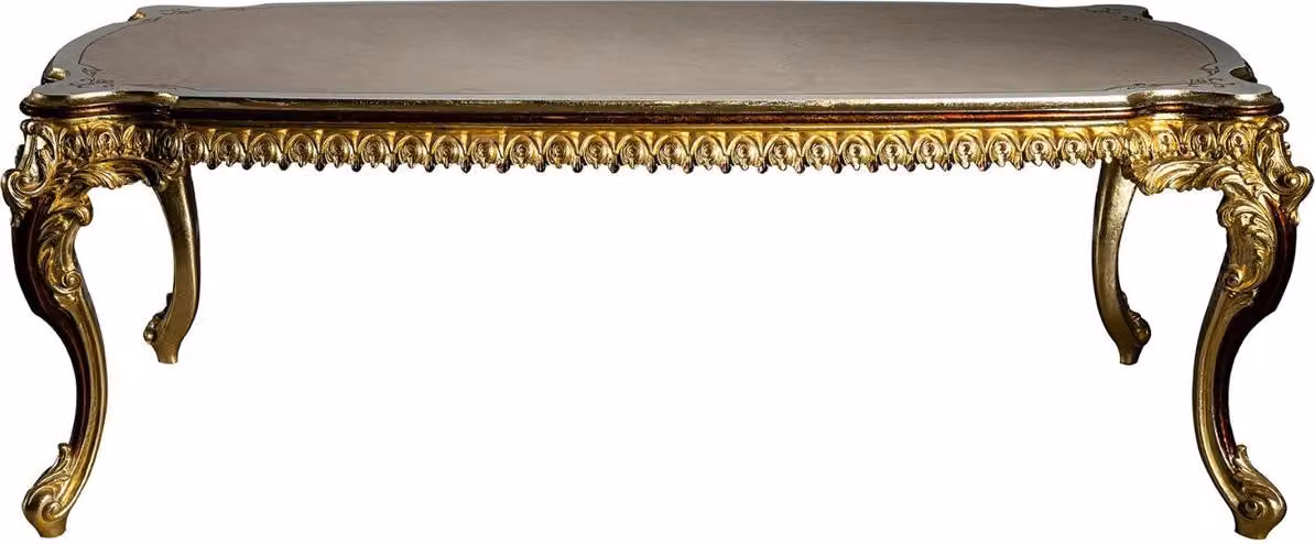 Casa Padrino tavolo da pranzo barocco 230 x 105 x h. 80 cm - Magnifico tavolo da pranzo in legno massiccio - Mobili da sala da pranzo in stile barocco