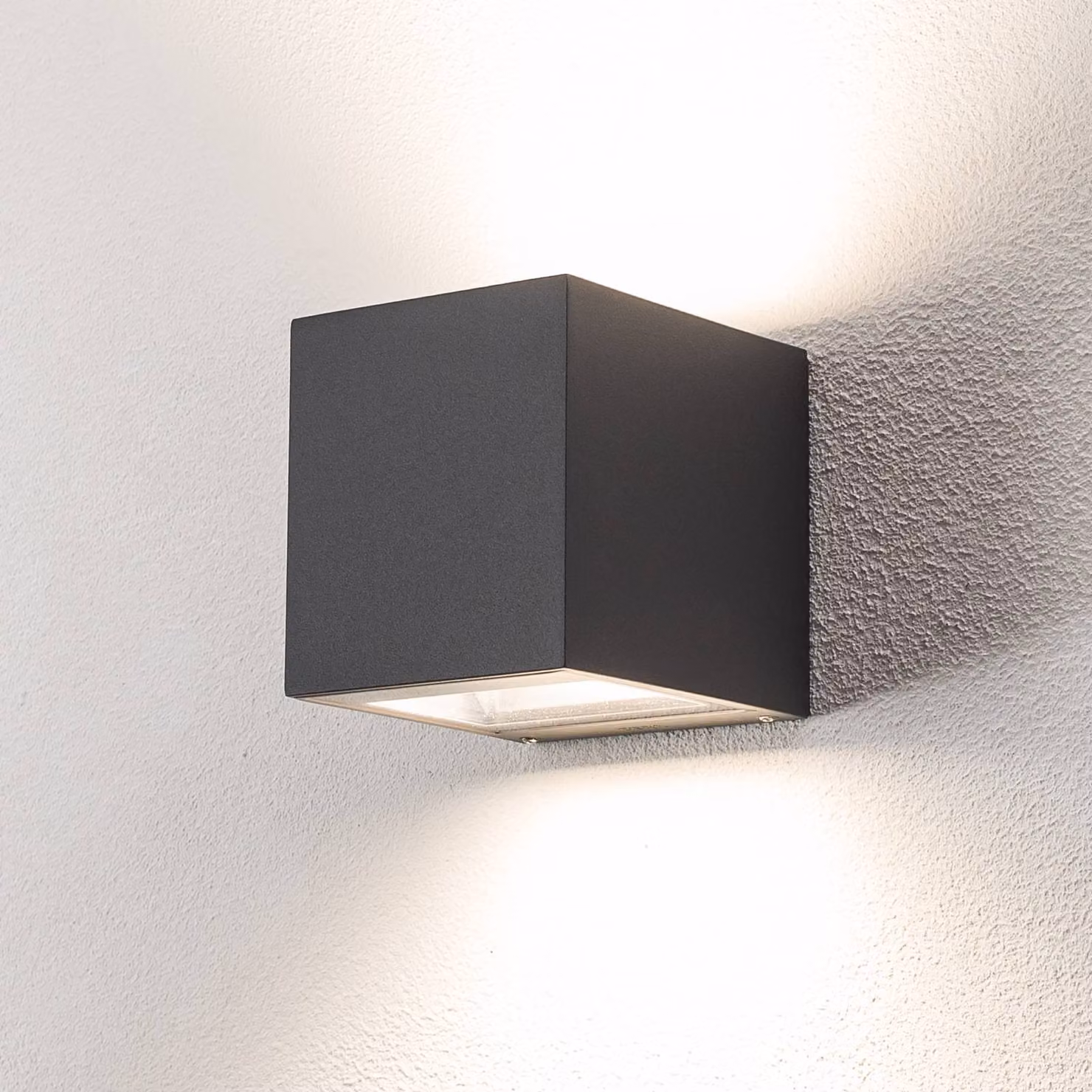 BEGA Applique da esterni a LED 24719 K3, Nero, Alluminio, Moderno, Applique LED da esterni