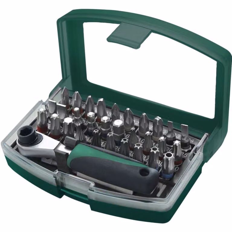 BRÜDER MANNESMANN GREEN LINE M29705 Set di punte BRÜDER MANNESMANN, 32 pezzi, in scatola di plastica