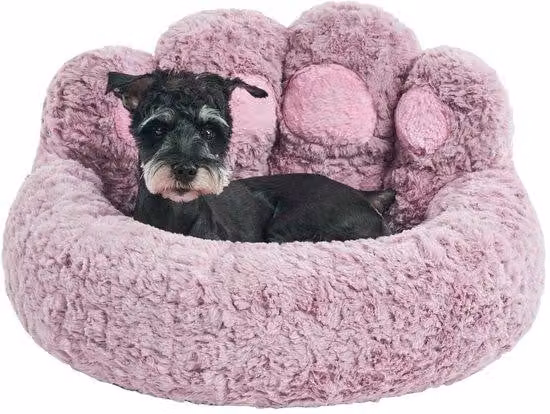 Piccolo tappetino morbido per cani a forma di ciambella, tappetini per cani, tappetino per cani di piccole dimensioni (66 cm), tappetino per cani comodo e morbido, tappetino per cani lavabile, viola